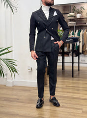 ABITO DOPPIO PETTO RIGA STRETTA