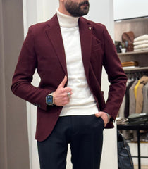 GIACCA MONOPETTO TASCA A TOPPE