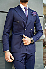 ABITO DOPPIO PETTO BOTTONE METALLO