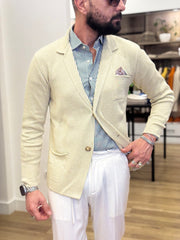 GIACCA IN FILO CON TASCHINO E POCHETTE