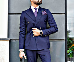 GIACCA DOPPIPETTO BOTTONE METALLO TASCA A TOPPE