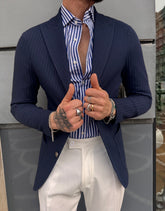 GIACCA MALTA MONOPETTO COTONE ARMATURATO