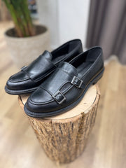 MOCASSINO PELLE DOPPIA FIBIA