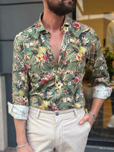 CAMICIA IN VISCOSA FANTASIA ARTICOLO TROPICAL 2