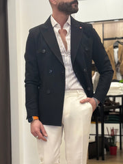 GIACCA DOPPIO PETTO FLANELLA