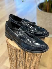 MOCASSINO BLU CON NAPPINE