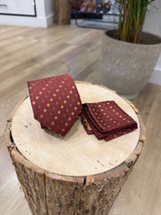 CRAVATTA E POCHETTE IN SETA