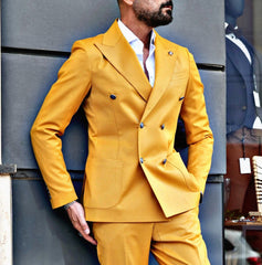 GIACCA DOPPIOPETTO BOTTONI IN METALLO TASCA A TOPPE