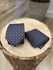 CRAVATTA E POCHETTE IN SETA