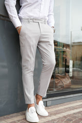 PANTALONE CAPRI PIEGA INGLESE