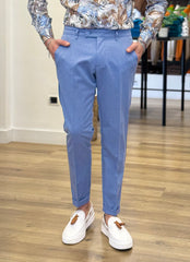 PANTALONE CAPRI PIEGA INGLESE