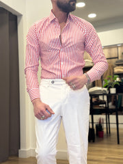 CAMICIA RIGA LARGA ROSSA