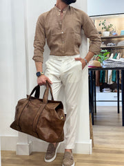 CAMICIA LINO KOREANA