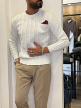 MAGLIA TRECCIA CON TASCHINO E POSCHETTE