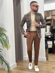 GIACCA QUADRI MONOPETTO