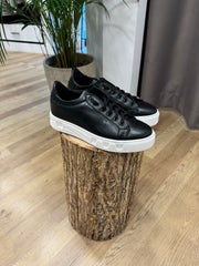 SNEAKERS PELLE GOMMA BIANCA