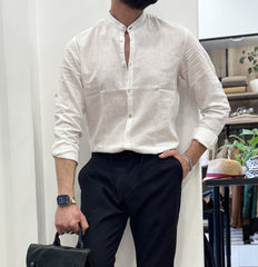 CAMICIA LINO KOREANA