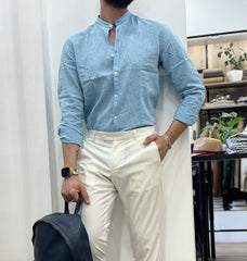 CAMICIA LINO KOREANA