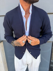 CARDIGAN BERLINO SCIALLATO CINQUE BOTTONI