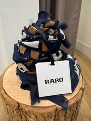 PASHMINA FANTASIA QUADRO FONDO TABACCO