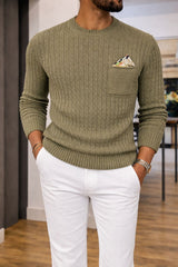 MAGLIA MAIORCA GIROCOLLO CON POCHETTE