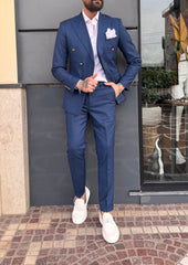 ABITO MARSIGLIA DOPPIO PETTO BOTTONI ORO