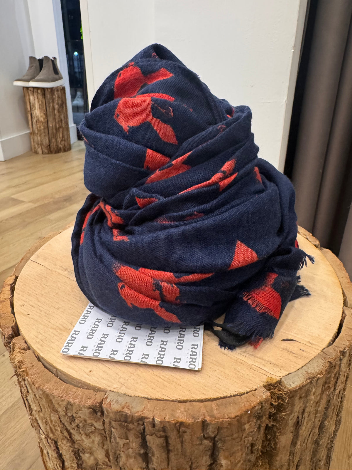 PASHMINA EFFIGE FONDO BLU