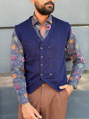 GILET DOPPIO PETTO MAGLIA