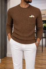 MAGLIA MAIORCA GIROCOLLO CON POCHETTE