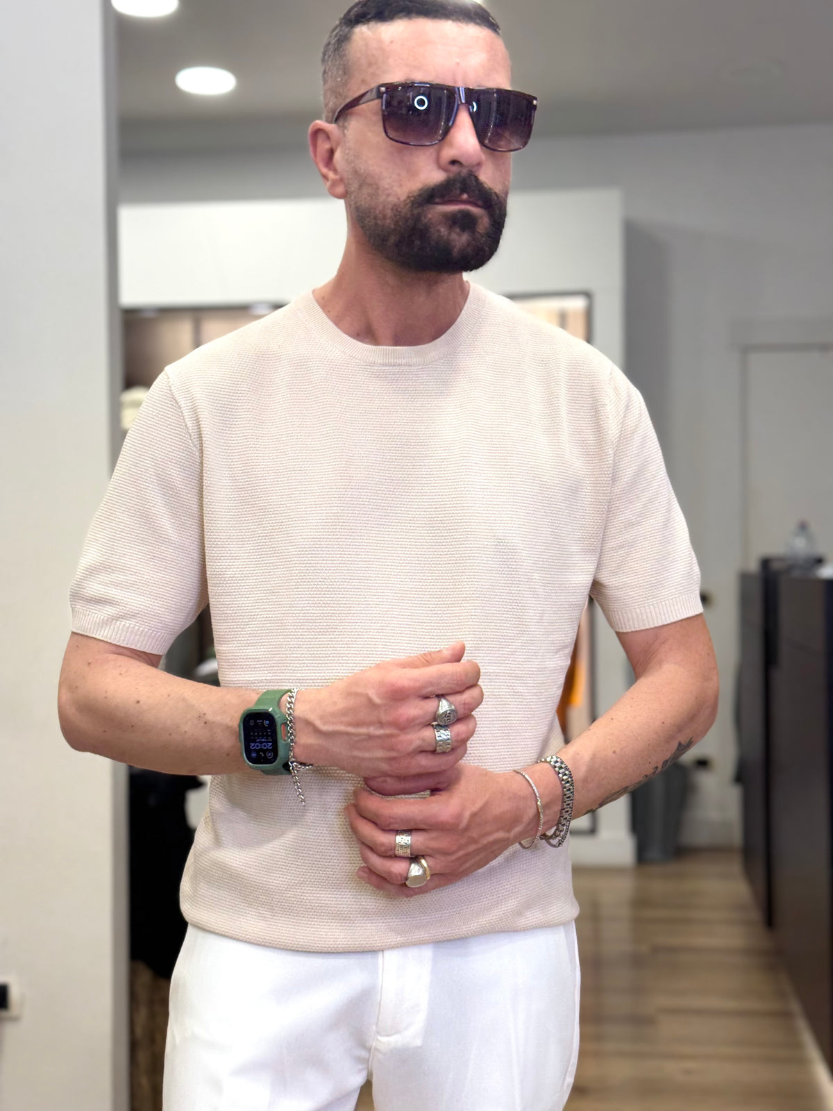 GIROCOLLO ARMATURATA IN FILO M/M