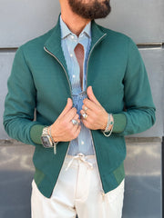 BOMBER NIDO D`APE ZIP DOPPIO CURSORE TRAPUNTINA INTERNA