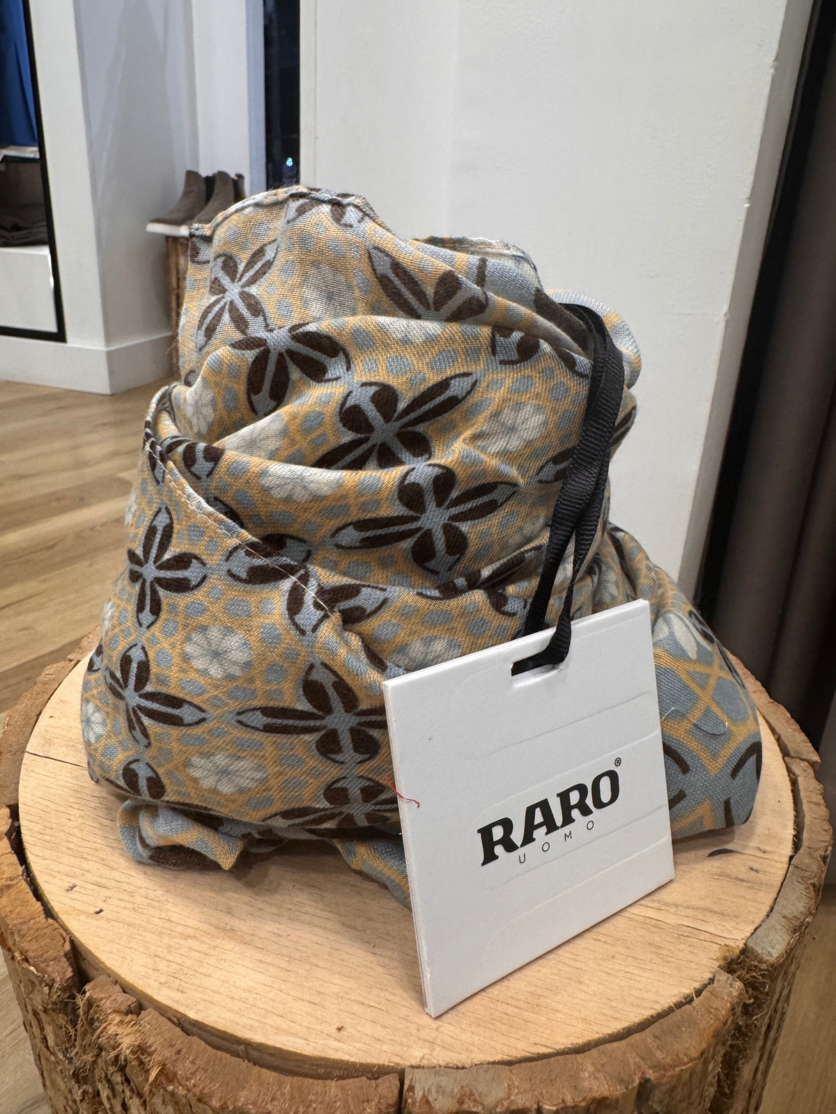 PASHMINA FANTASIA FIORE FONDO CELESTE