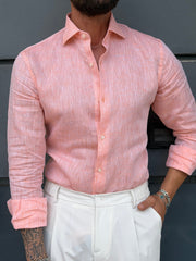 CAMICIA VALENCIA PURO LINO MEZZO COLLO FRANCESE