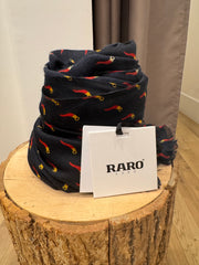 PASHMINA FANTASIA CORNO FONDO BLU