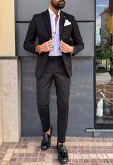 ABITO MONOPETTO REVER IMPUNTURATO A MANO