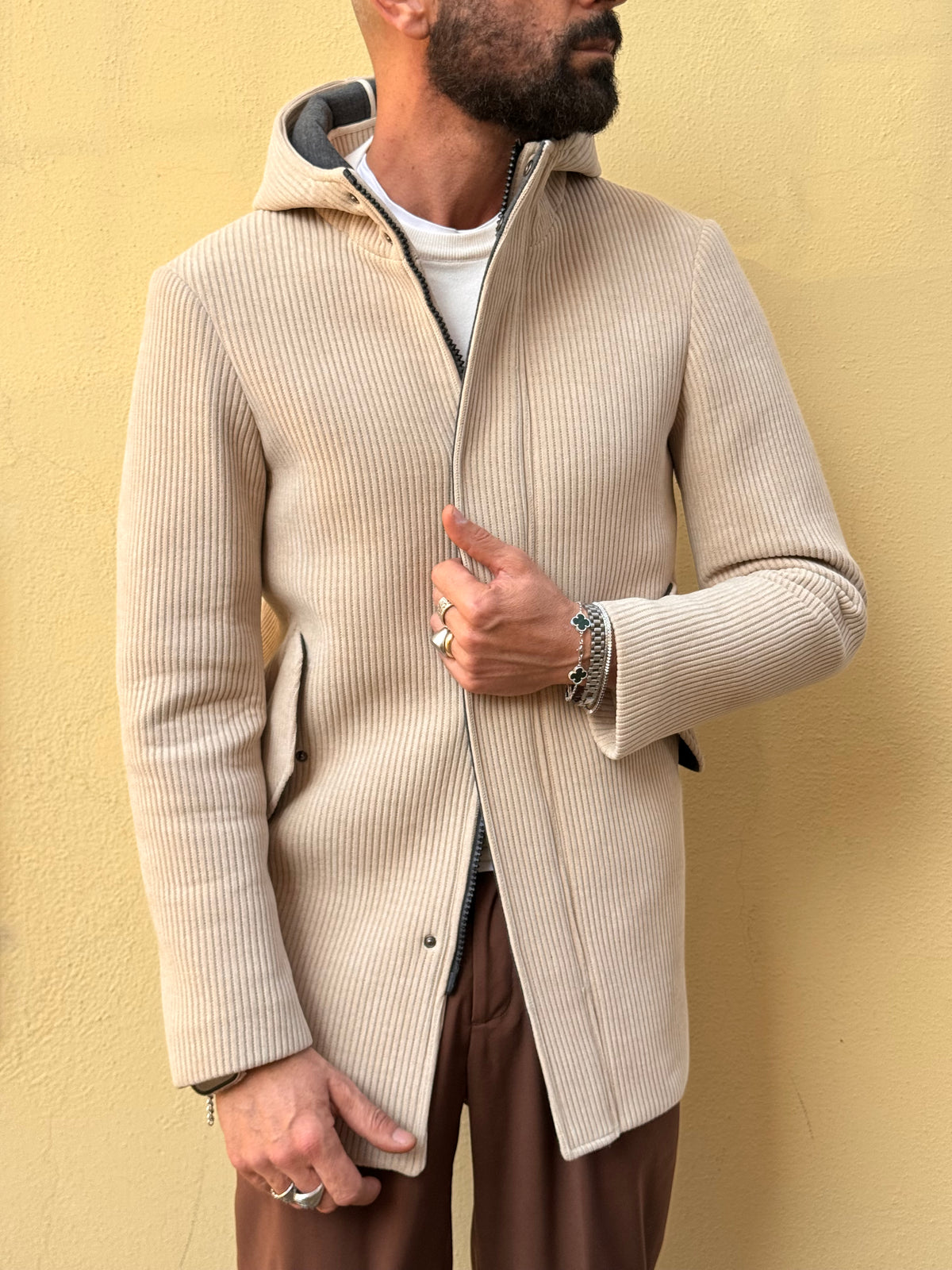 PARKA A COSTINE DOPPIO CURSORE