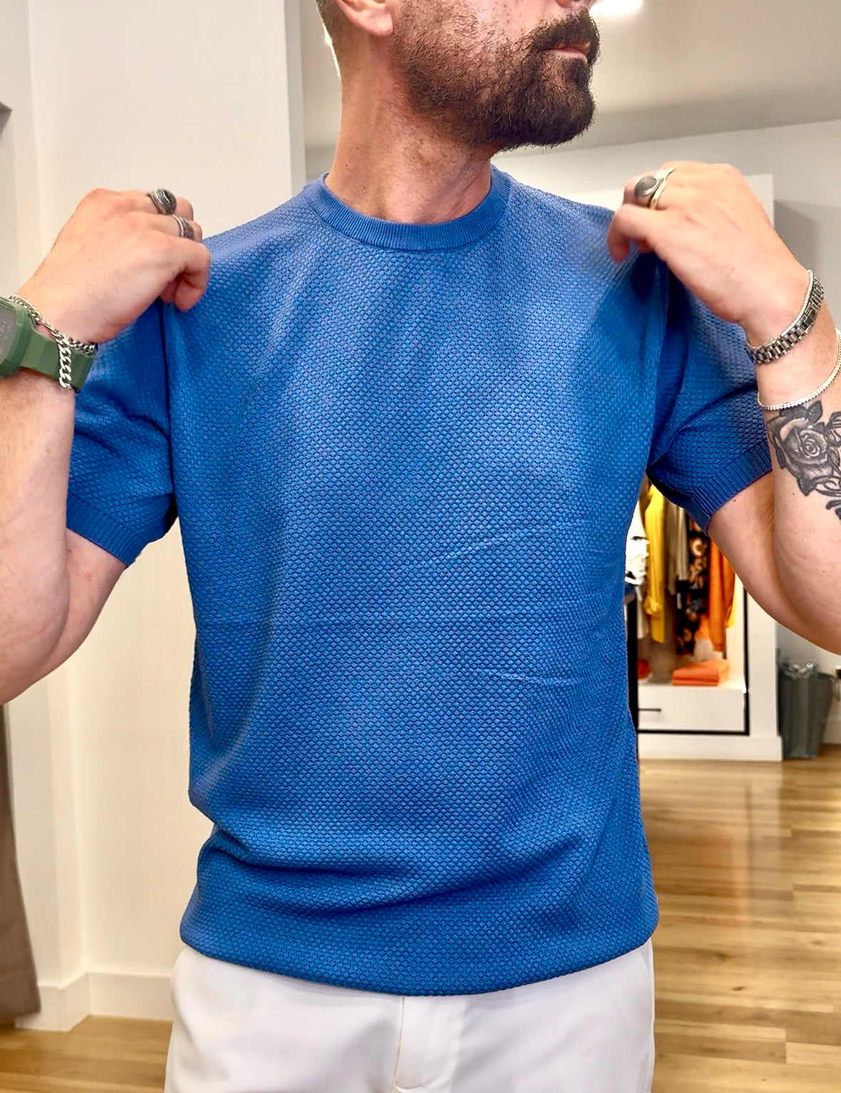 GIROCOLLO ARMATURATA IN FILO M/M