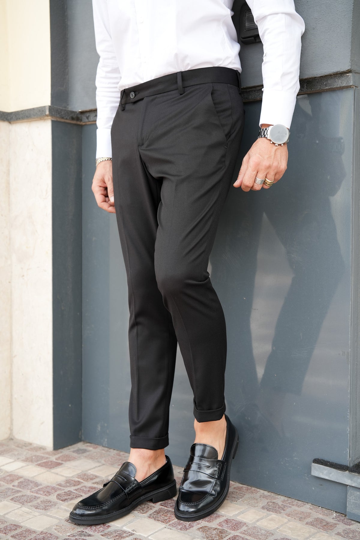 PANTALONE CAPRI PIEGA INGLESE