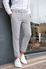 PANTALONE ZURIGO TASCA AMERICA CON PIEGA INGLESE FISSA