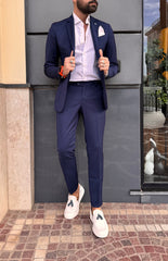 ABITO MONOPETTO REVER IMPUNTURATO A MANO