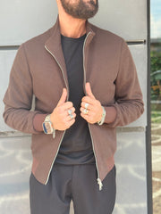 BOMBER NIDO D`APE ZIP DOPPIO CURSORE TRAPUNTINA INTERNA