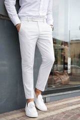 PANTALONE CRETA  MODELLO CAPRI CON PIEGA INGLESE