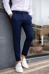 PANTALONE CRETA  MODELLO CAPRI CON PIEGA INGLESE