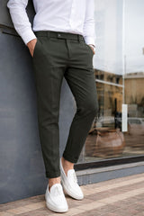 PANTALONE CRETA  MODELLO CAPRI CON PIEGA INGLESE