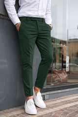 PANTALONE ZURIGO TASCA AMERICA CON PIEGA INGLESE FISSA
