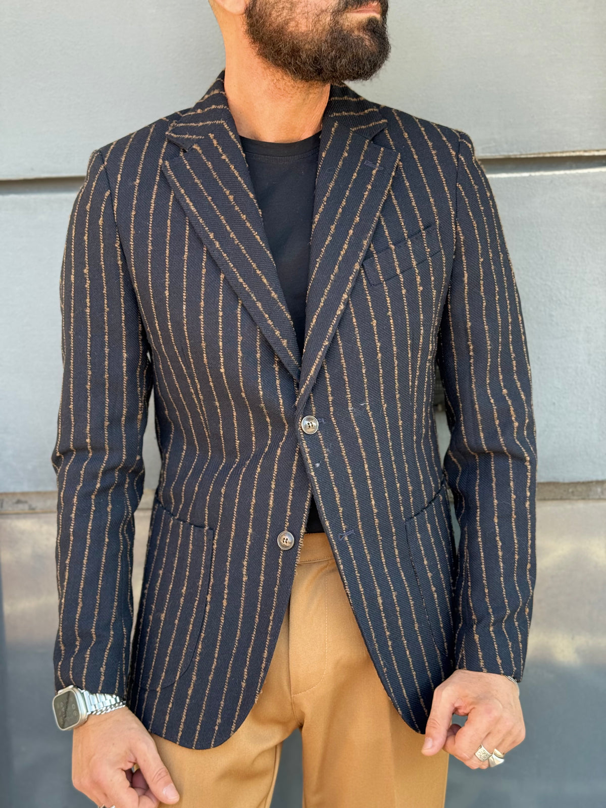 GIACCA GESSATA 80% LANA