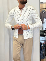 CARDIGAN TRAFORATO