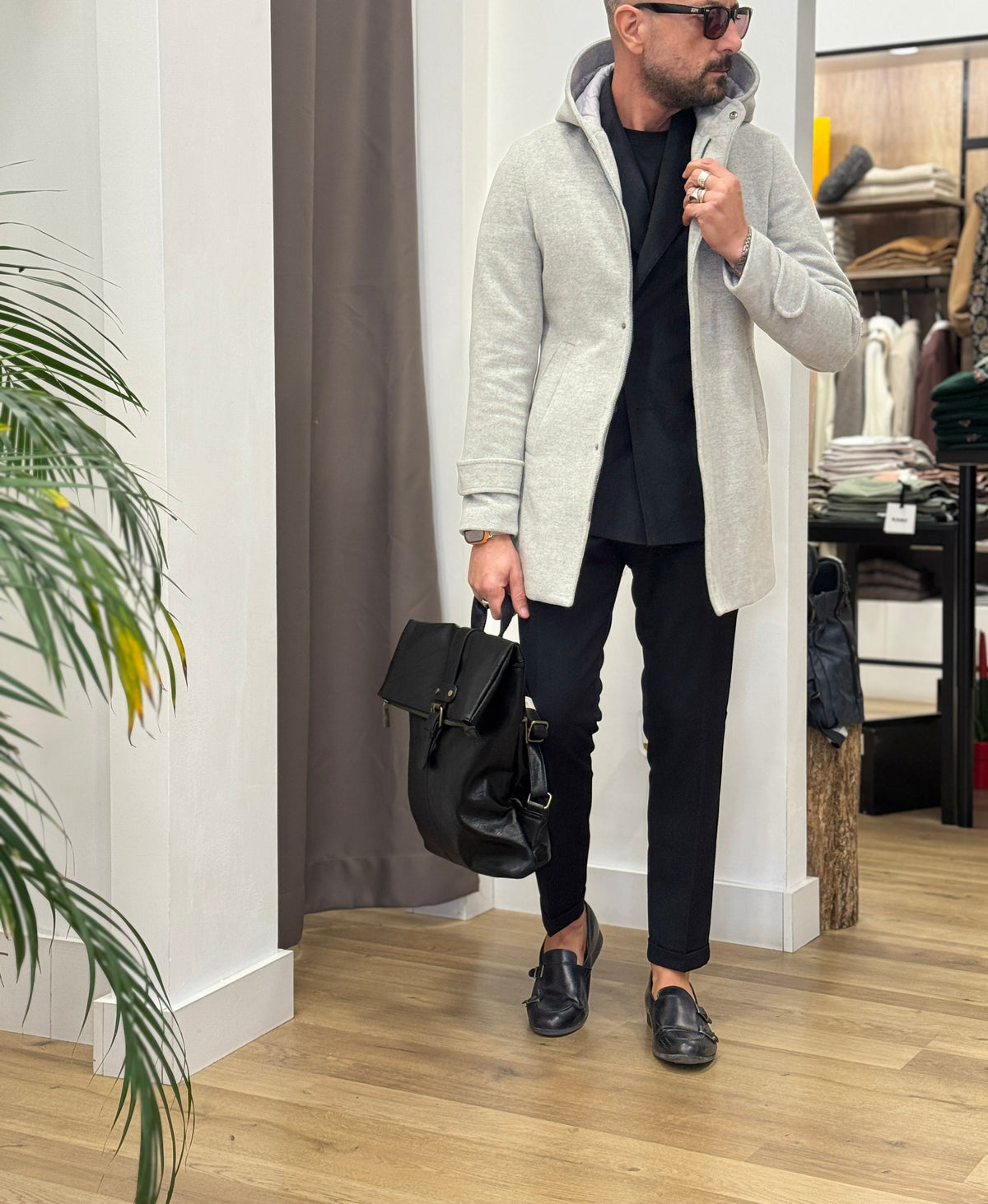 PARKA IN LANA INTERNO TRAPUNTA